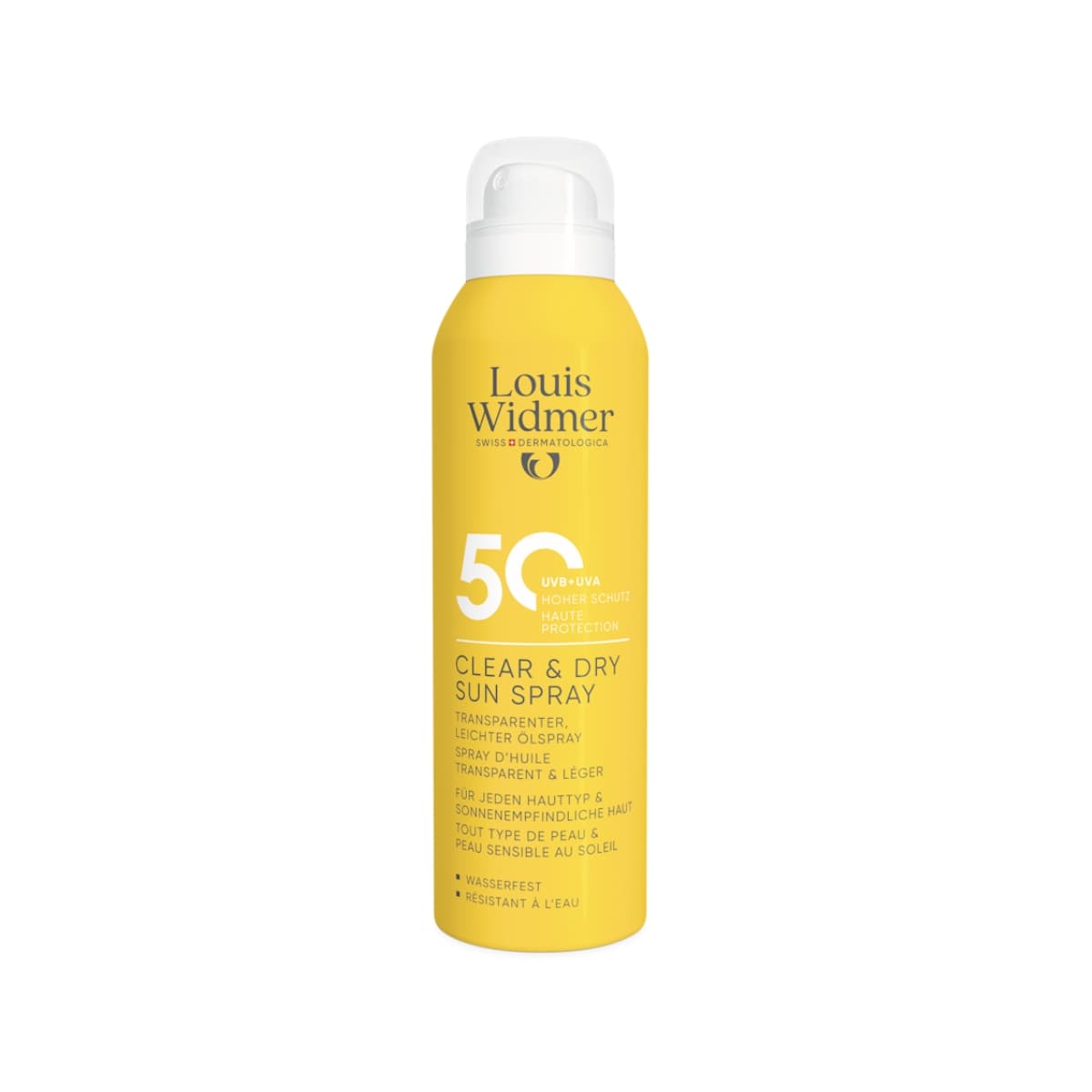 Louis Widmer Clear & Dry Sun Spray 50 Parfumvrij miniatuur 1