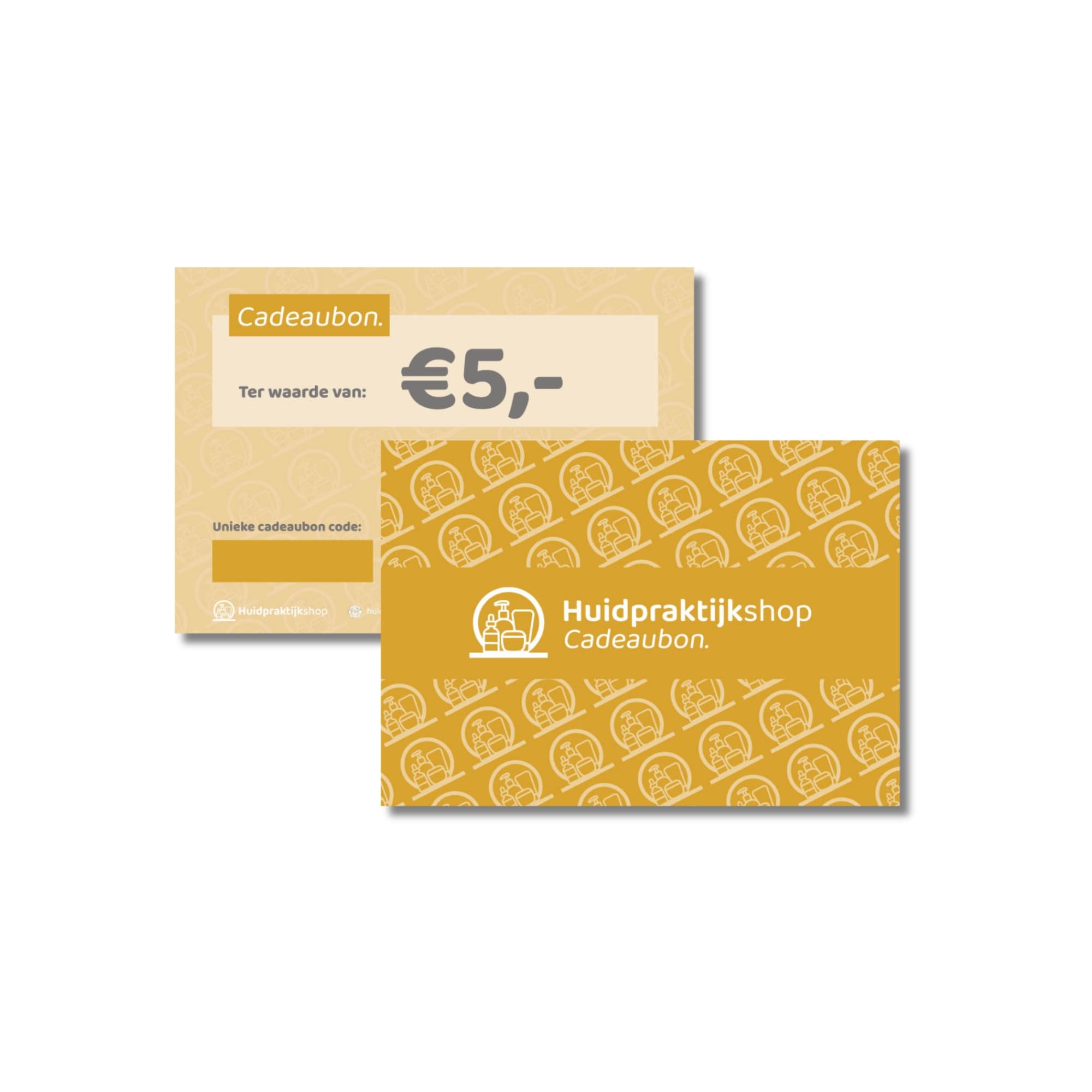 Huidpraktijkshop Cadeaubon 5 euro miniatuur 1