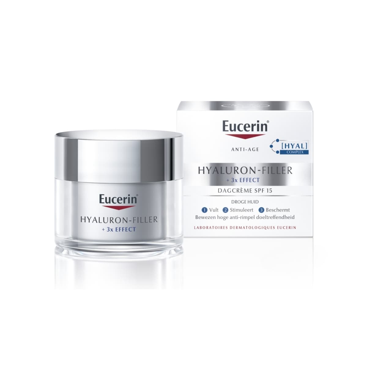 Eucerin Hyaluron Filler 3x Effect Droge Huid Spf 15