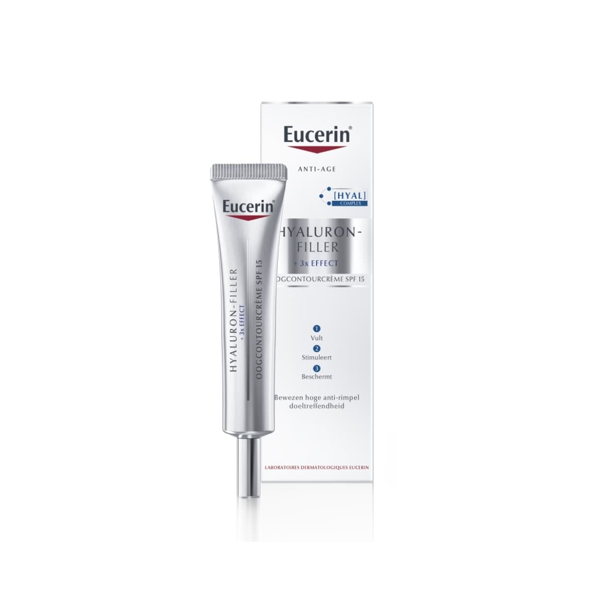 Eucerin Hyaluron Filler 3x Effect Oogcontroucreme Spf 15