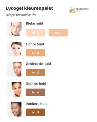 Lycogel Kleurenpalet Breathable Tint