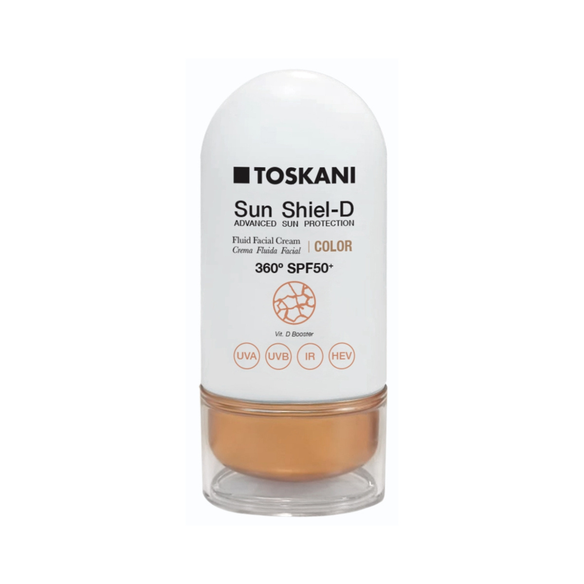 Toskani Sun Shiel D Fluid Facial Cream Spf50 Color