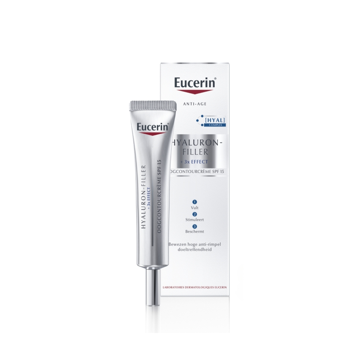 Eucerin Hyaluron Filler 3x Effect Oogcontroucreme Spf 15